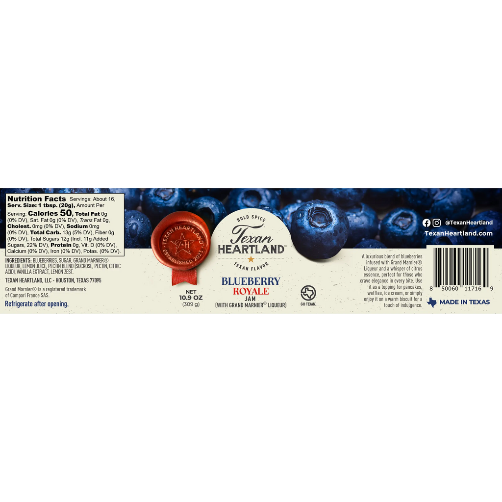 Blueberry Royale Jam Texan Heartland