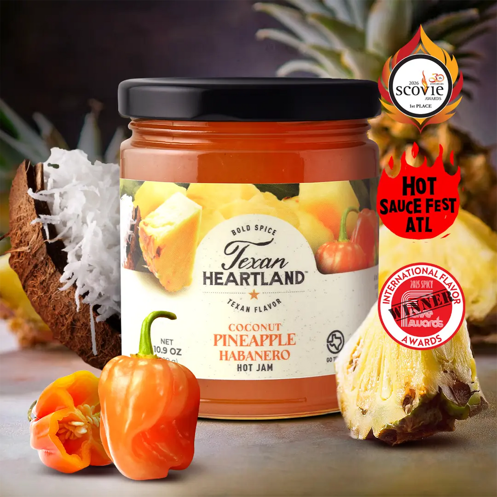 Coconut Pineapple Habanero Hot Jam Texan Heartland
