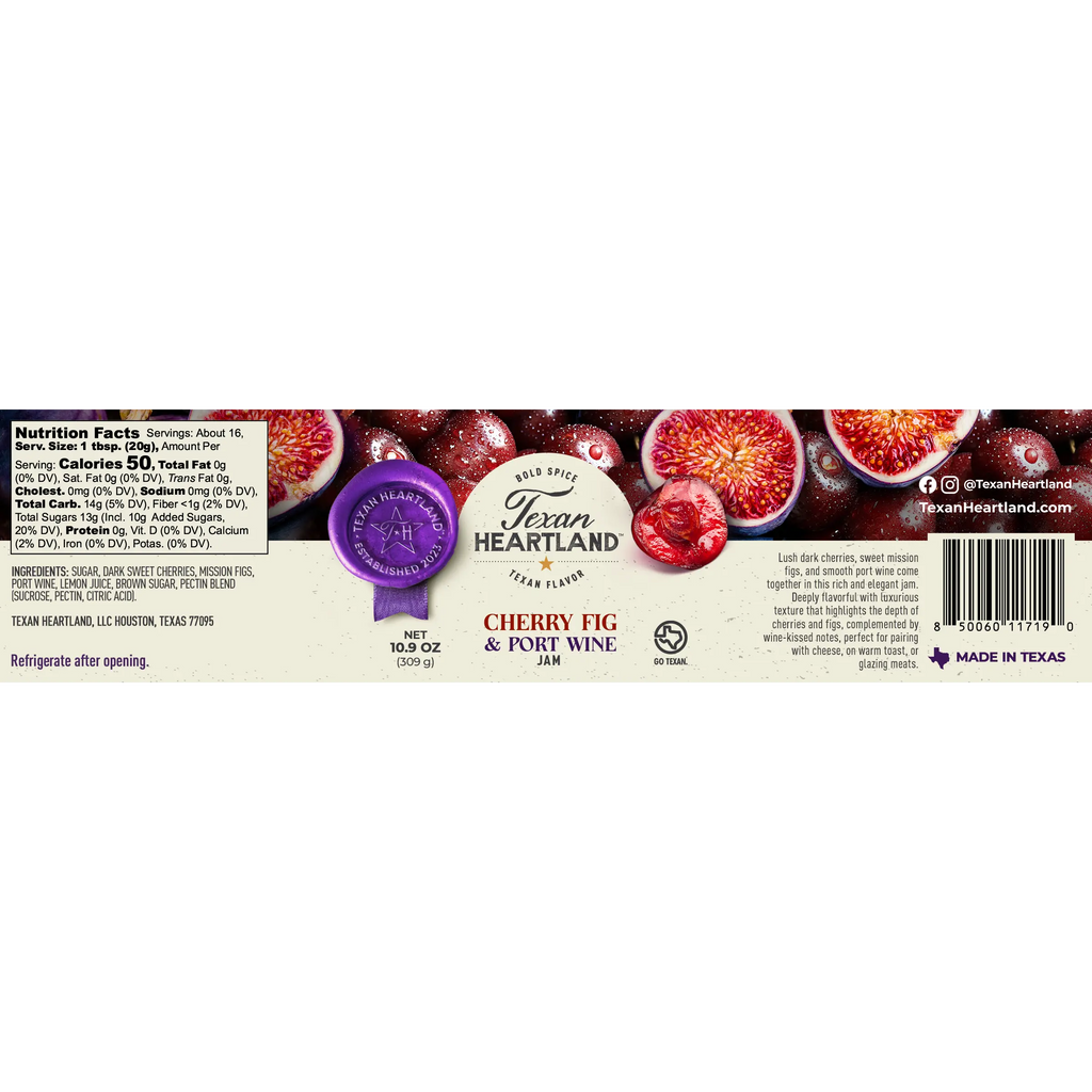Cherry Fig & Port Wine Jam Texan Heartland