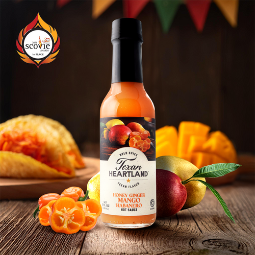 Honey Ginger Mango Habanero Hot Sauce Texan Heartland