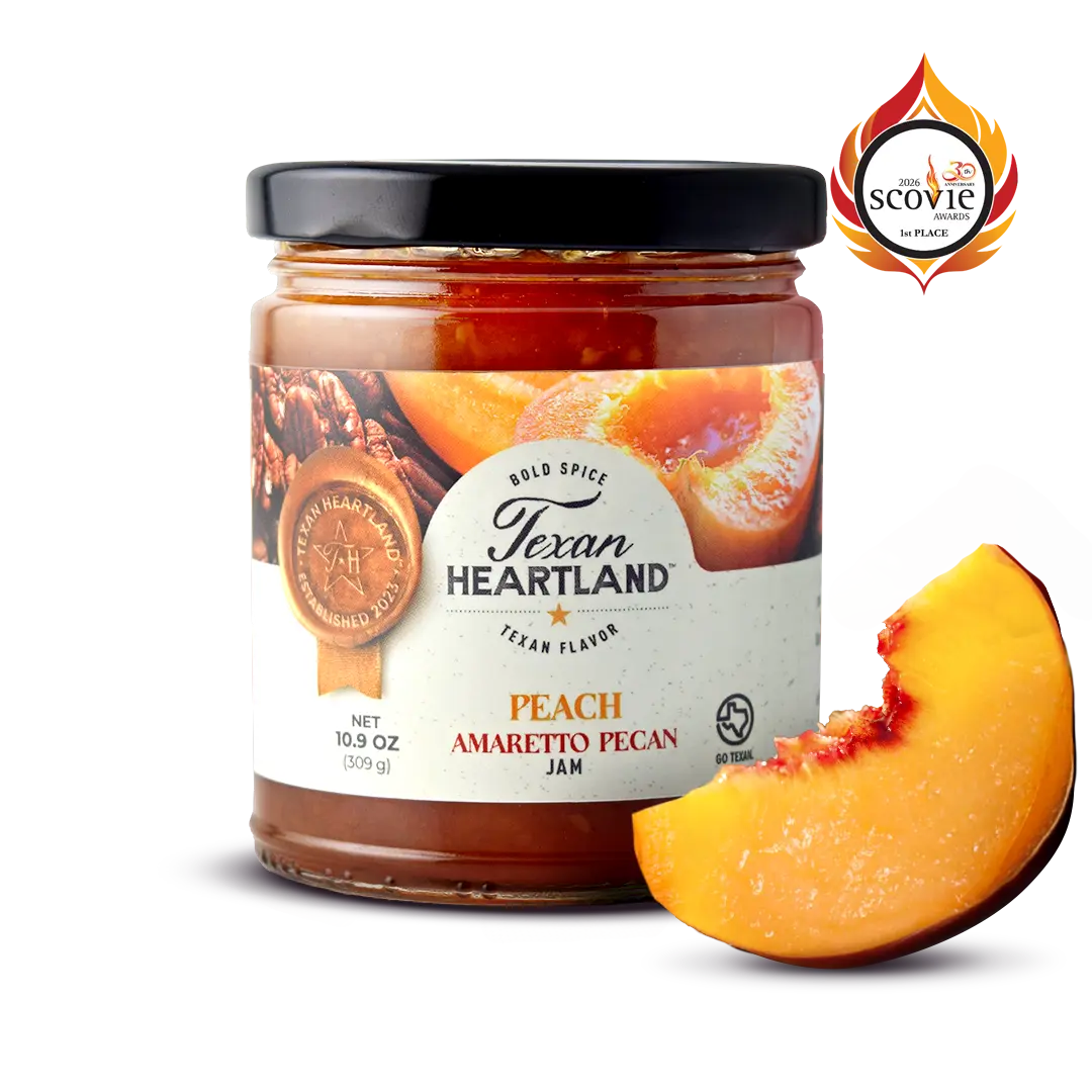 Peach Amaretto Pecan Jam Texan Heartland