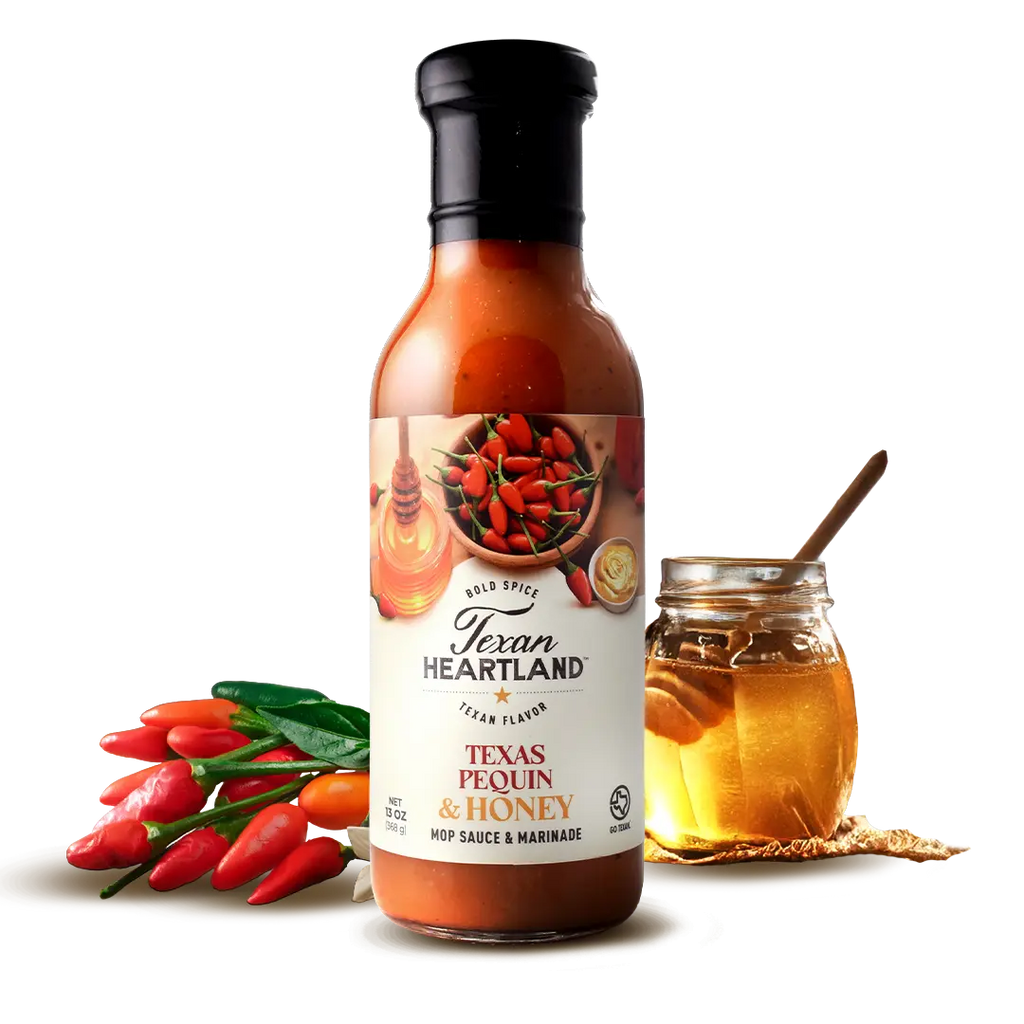 Texas Pequin & Honey Mop Sauce & Marinade Texan Heartland
