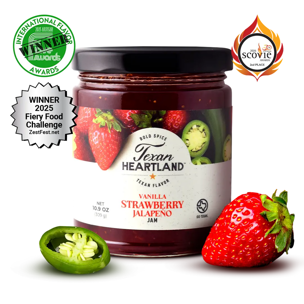 Vanilla Strawberry Jalapeno Jam Texan Heartland